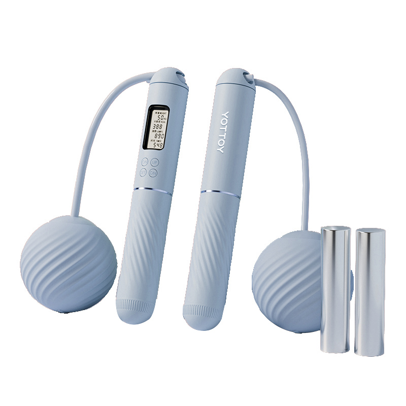 yottoy无绳跳绳 成人儿童专业负重智能计数运动健身训练跳绳  单位：件 卡罗蓝